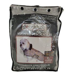 Doggiduds Woven Boucle Outerwear For Dogs Size L- Waffle Weave Texture Sports Co